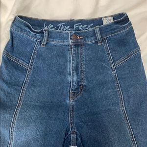 Free People high waisted booty jeans